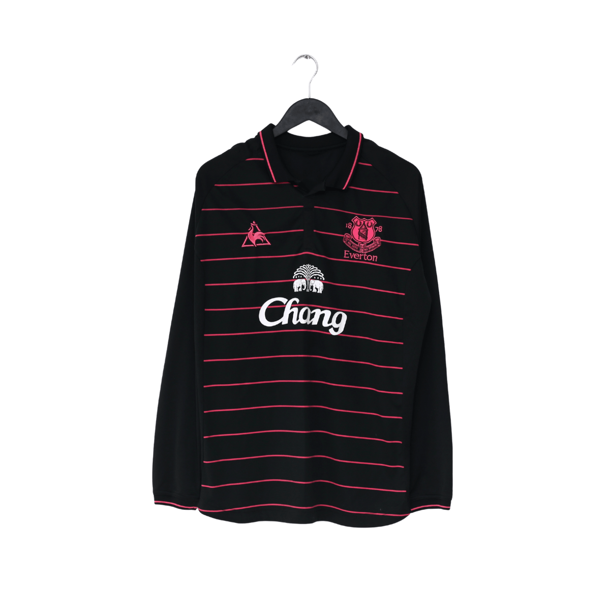 2009/10 DONOVAN #9 Everton Vintage le coq sportif LS Away Football Shirt (L)