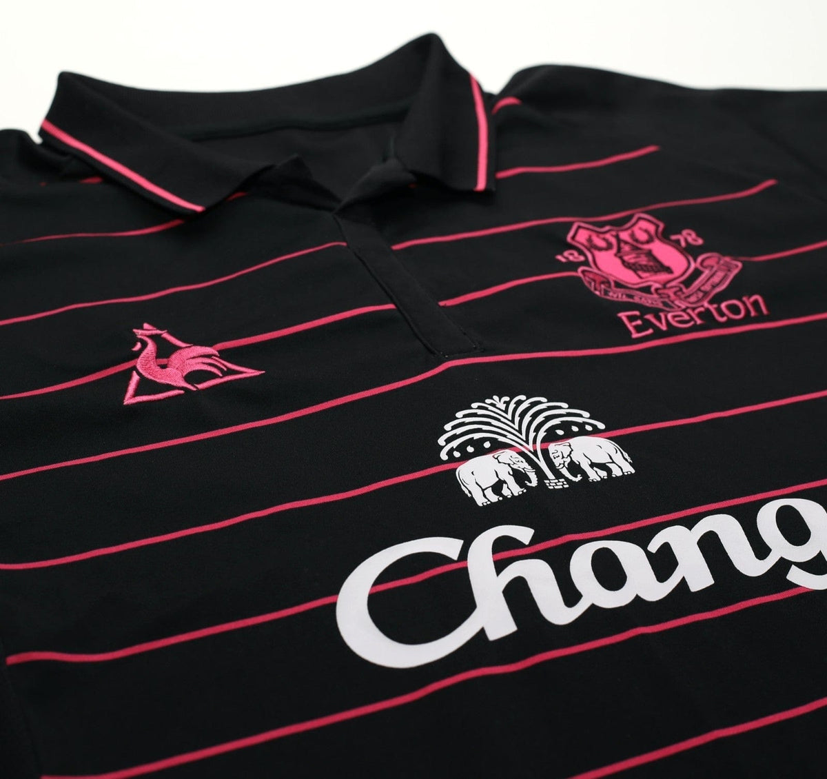 2009/10 DONOVAN #9 Everton Vintage le coq sportif LS Away Football Shirt (L)