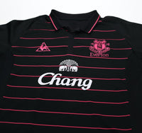 2009/10 DONOVAN #9 Everton Vintage le coq sportif LS Away Football Shirt (L)
