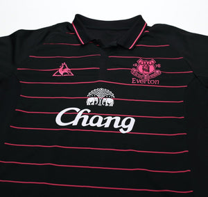 2009/10 DONOVAN #9 Everton Vintage le coq sportif LS Away Football Shirt (L)
