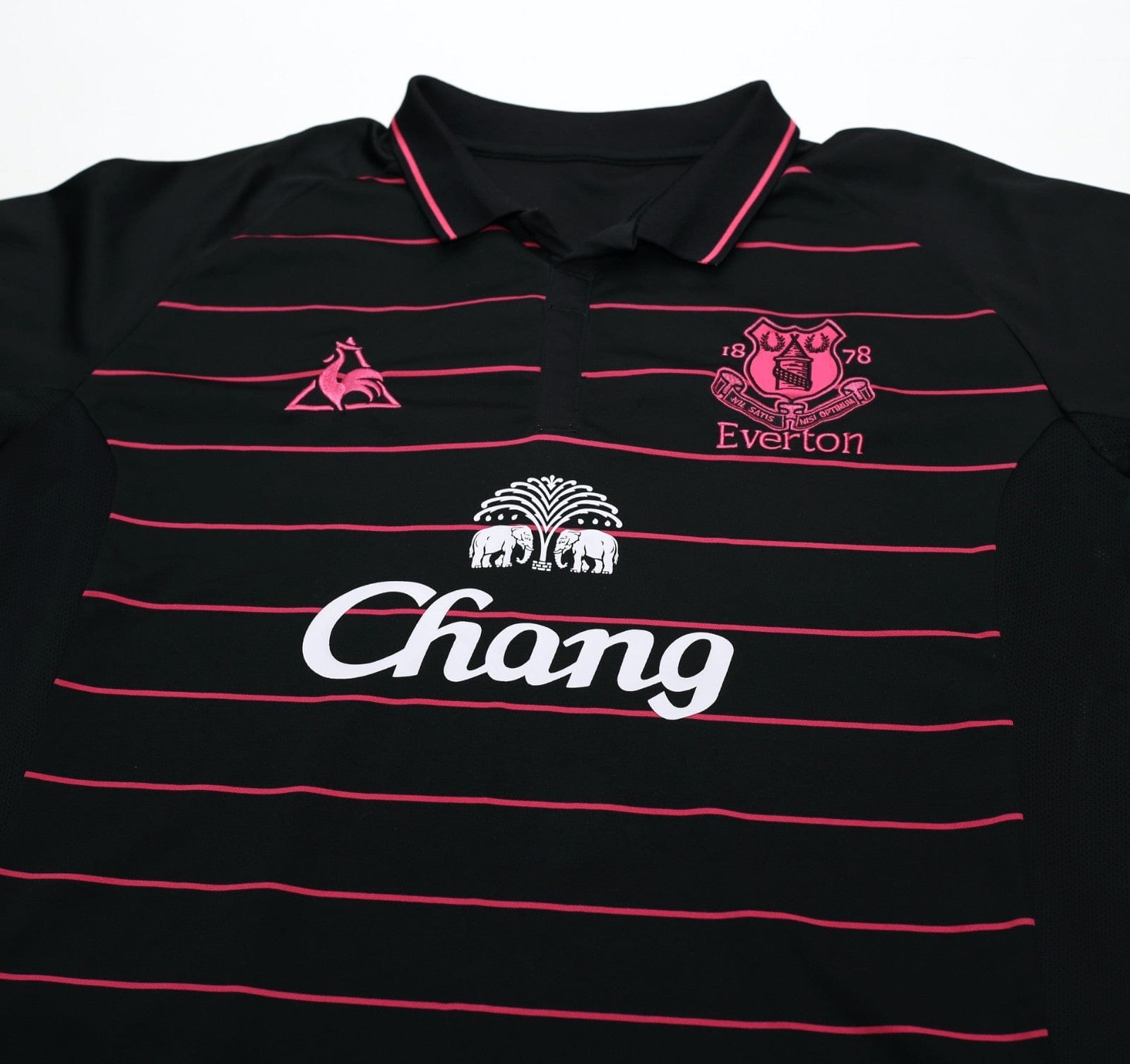 2009/10 DONOVAN #9 Everton Vintage le coq sportif LS Away Football Shirt (L)