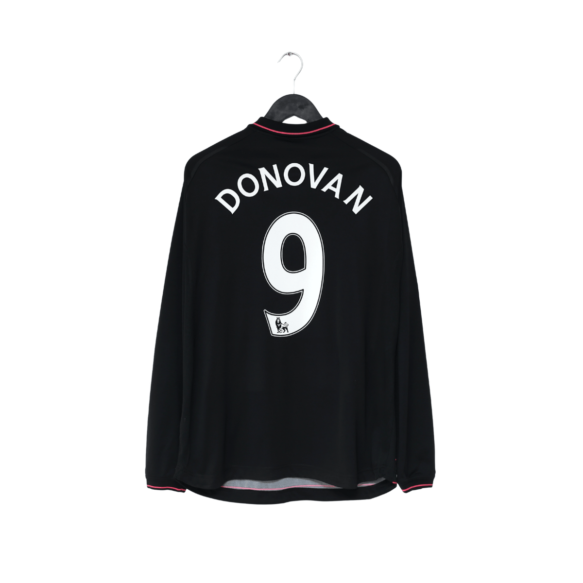 2009/10 DONOVAN #9 Everton Vintage le coq sportif LS Away Football Shirt (L)