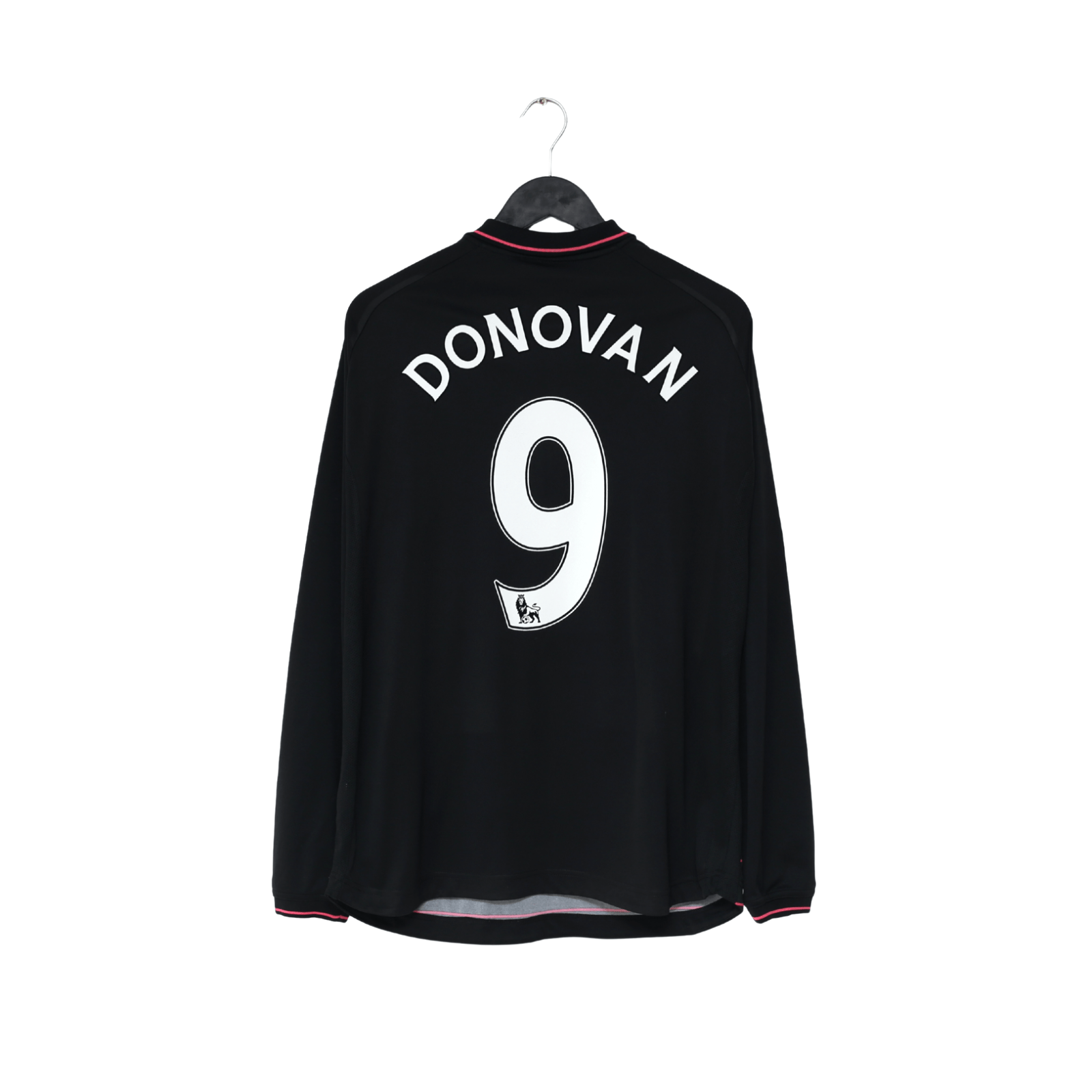 2009/10 DONOVAN #9 Everton Vintage le coq sportif LS Away Football Shirt (L)