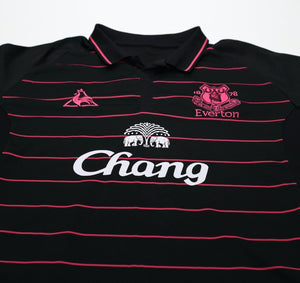 2009/10 DONOVAN #9 Everton Vintage le coq sportif LS Away Football Shirt (L)