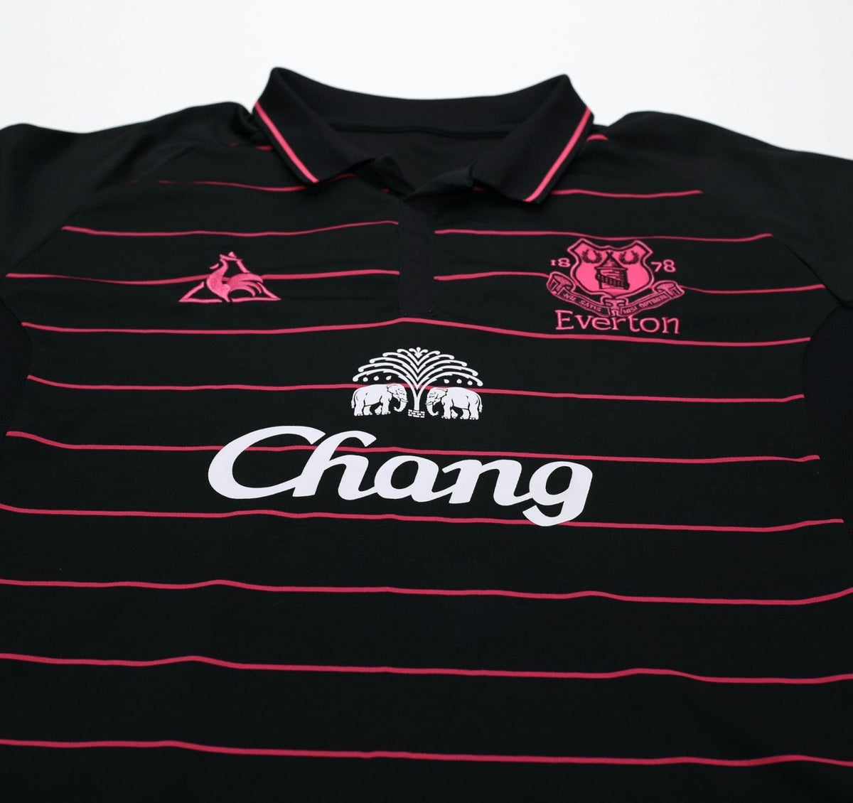 2009/10 DONOVAN #9 Everton Vintage le coq sportif LS Away Football Shirt (L)