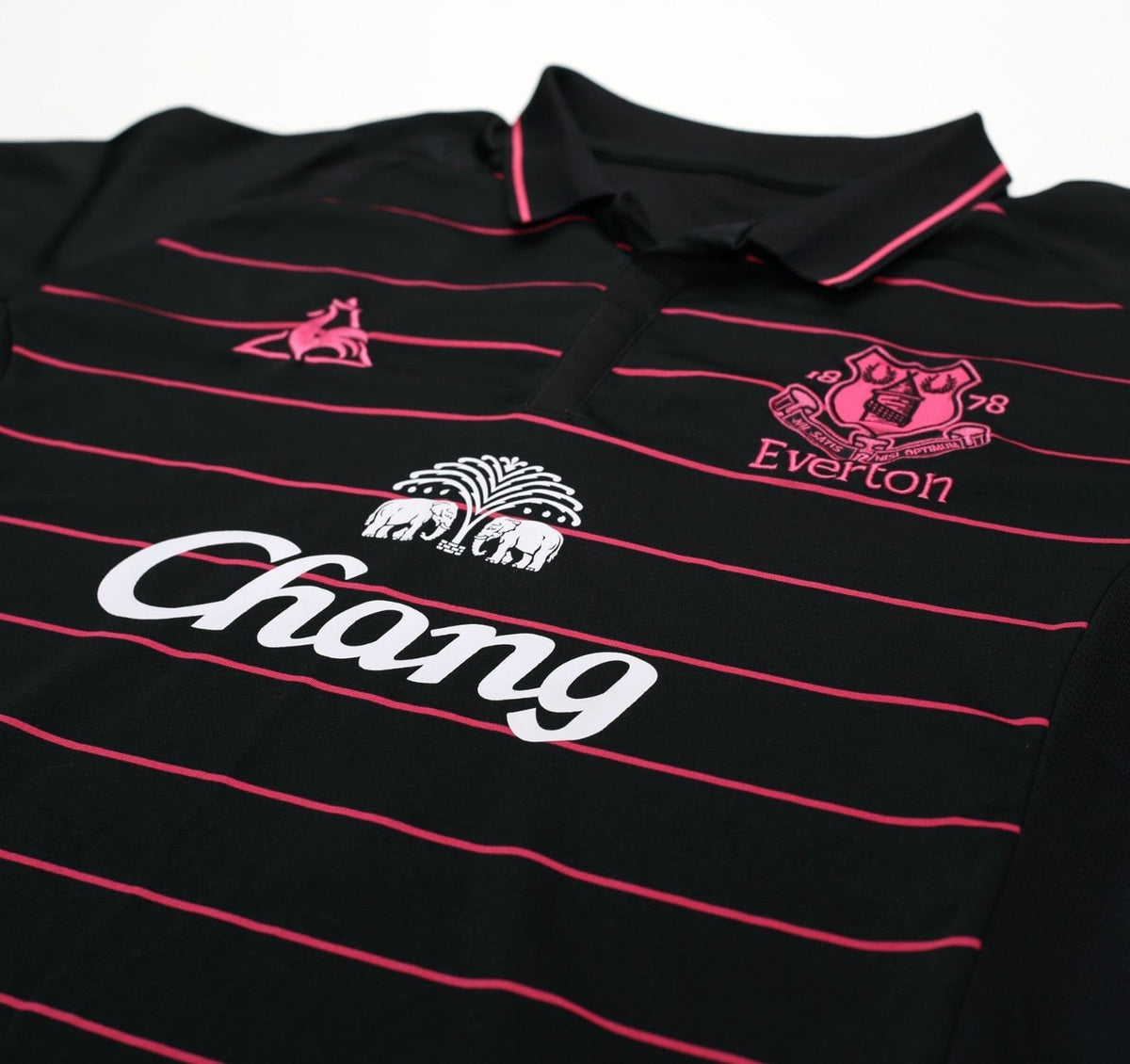 2009/10 DONOVAN #9 Everton Vintage le coq sportif LS Away Football Shirt (L)