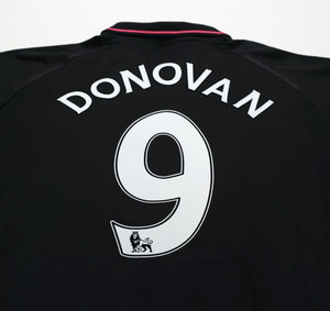 2009/10 DONOVAN #9 Everton Vintage le coq sportif LS Away Football Shirt (L)