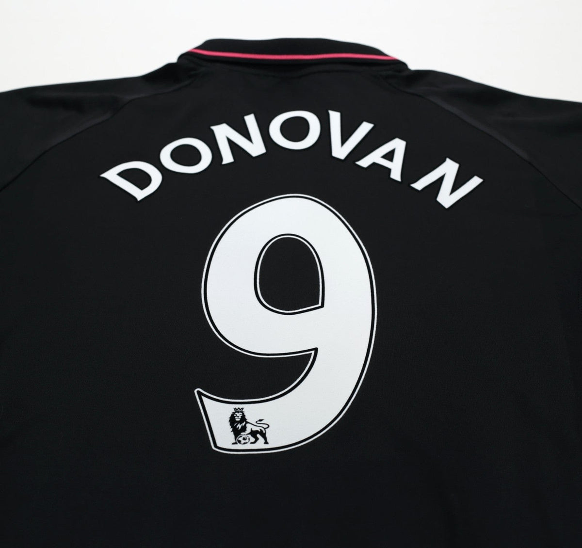 2009/10 DONOVAN #9 Everton Vintage le coq sportif LS Away Football Shirt (L)