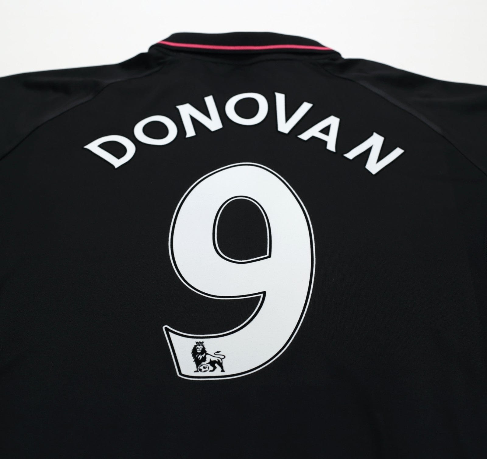 2009/10 DONOVAN #9 Everton Vintage le coq sportif LS Away Football Shirt (L)