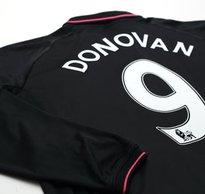 2009/10 DONOVAN #9 Everton Vintage le coq sportif LS Away Football Shirt (L)
