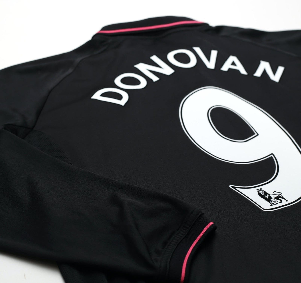 2009/10 DONOVAN #9 Everton Vintage le coq sportif LS Away Football Shirt (L)