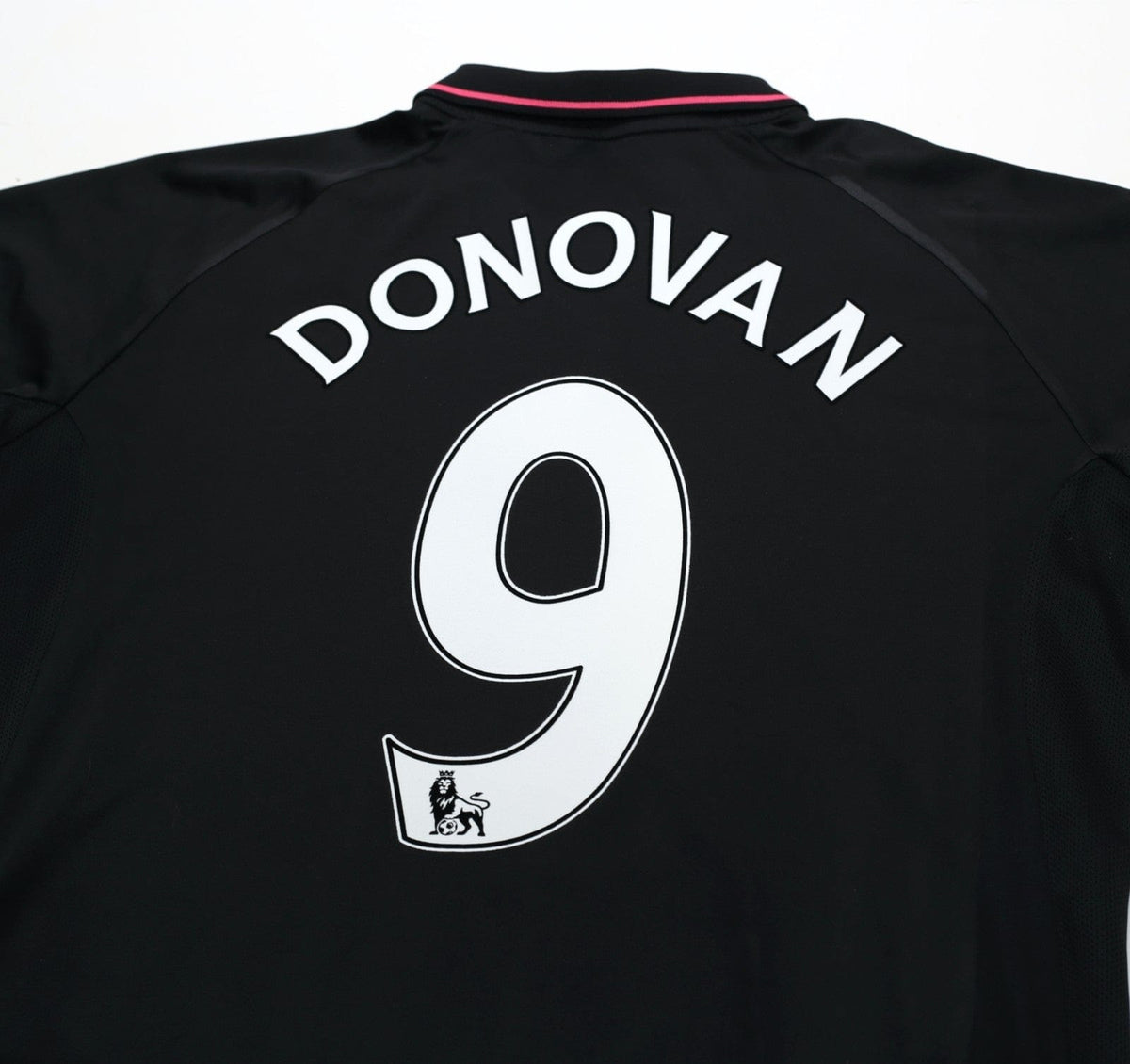 2009/10 DONOVAN #9 Everton Vintage le coq sportif LS Away Football Shirt (L)