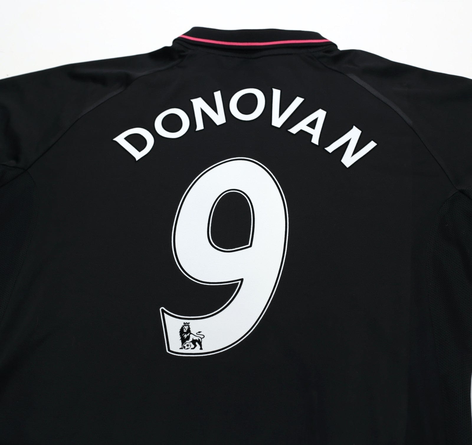 2009/10 DONOVAN #9 Everton Vintage le coq sportif LS Away Football Shirt (L)