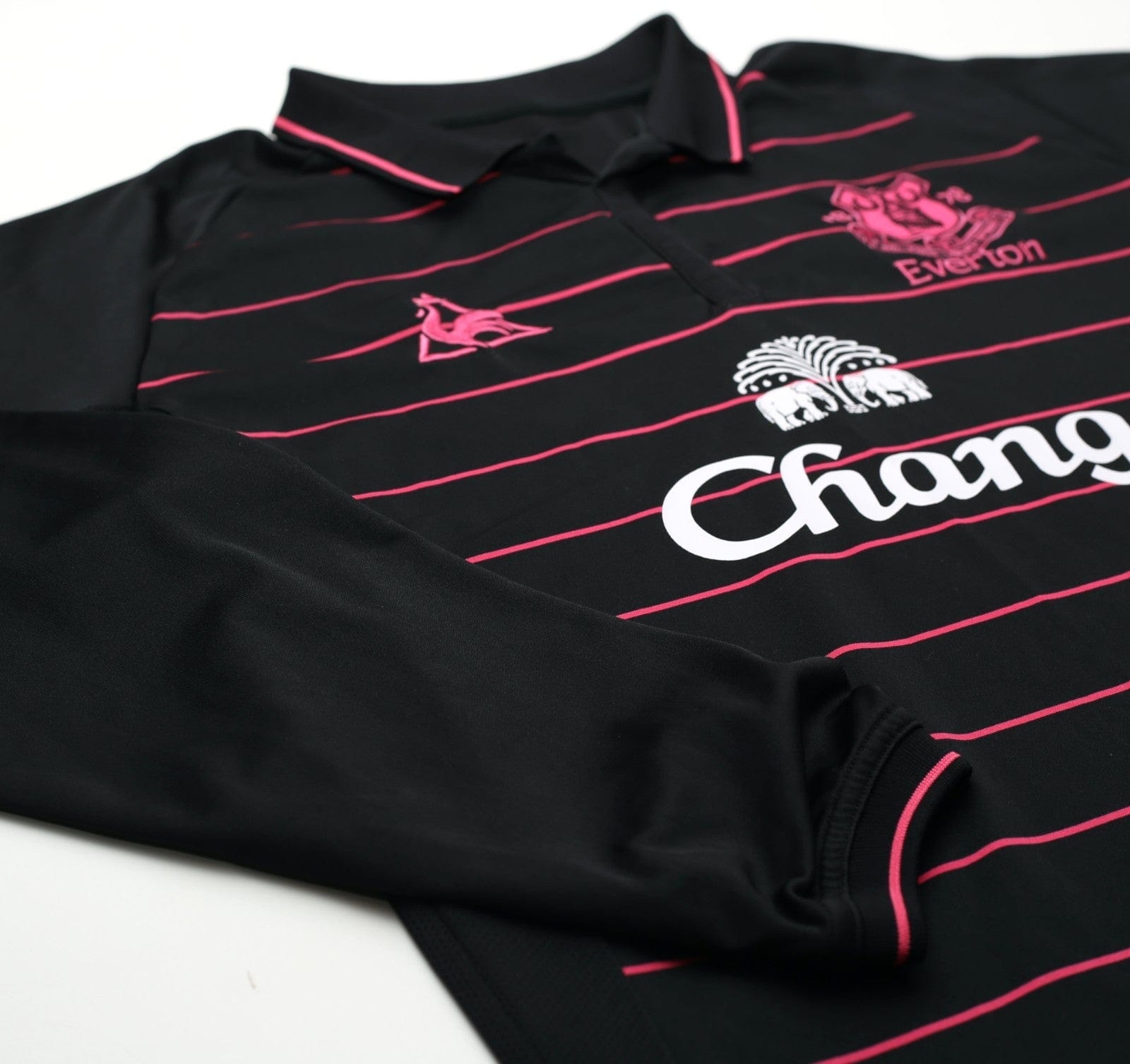 2009/10 DONOVAN #9 Everton Vintage le coq sportif LS Away Football Shirt (L)