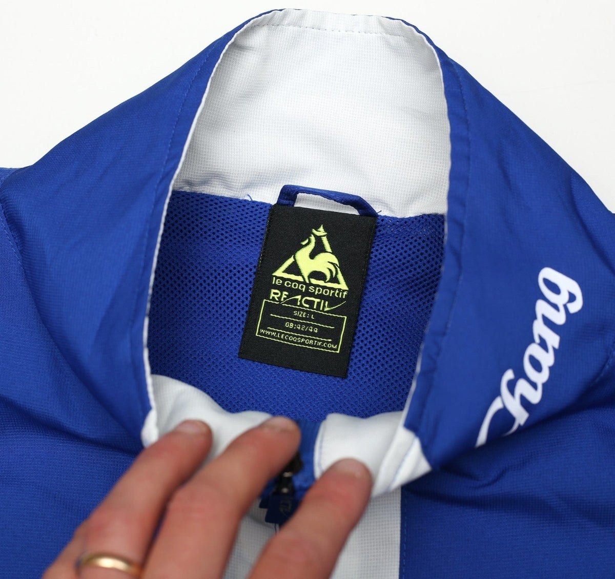 2009/10 EVERTON Vintage le coq sportif Football Track Top Jacket (L)