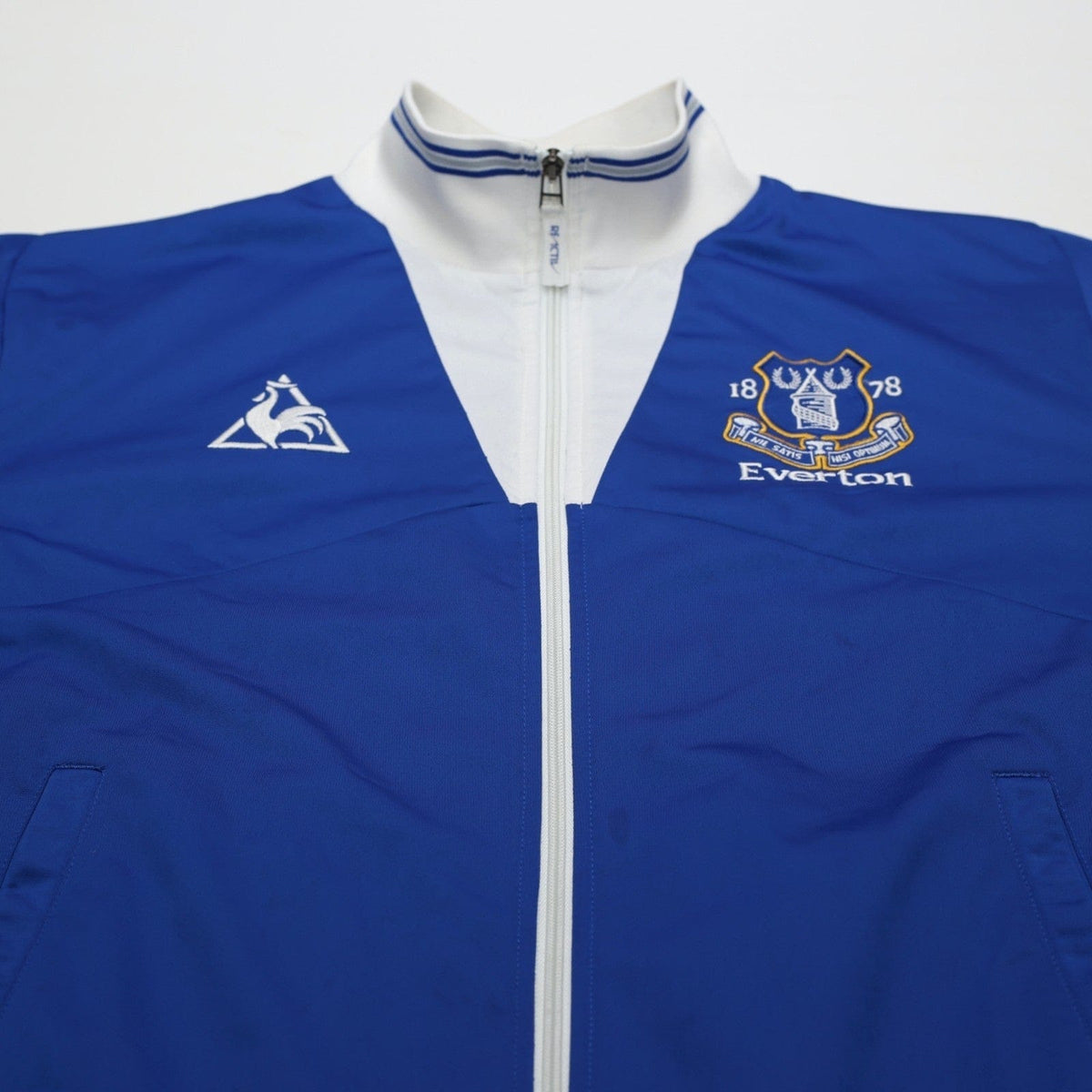 2009/10 Everton Vintage le coq sportif Football Track Top Jacket (L)