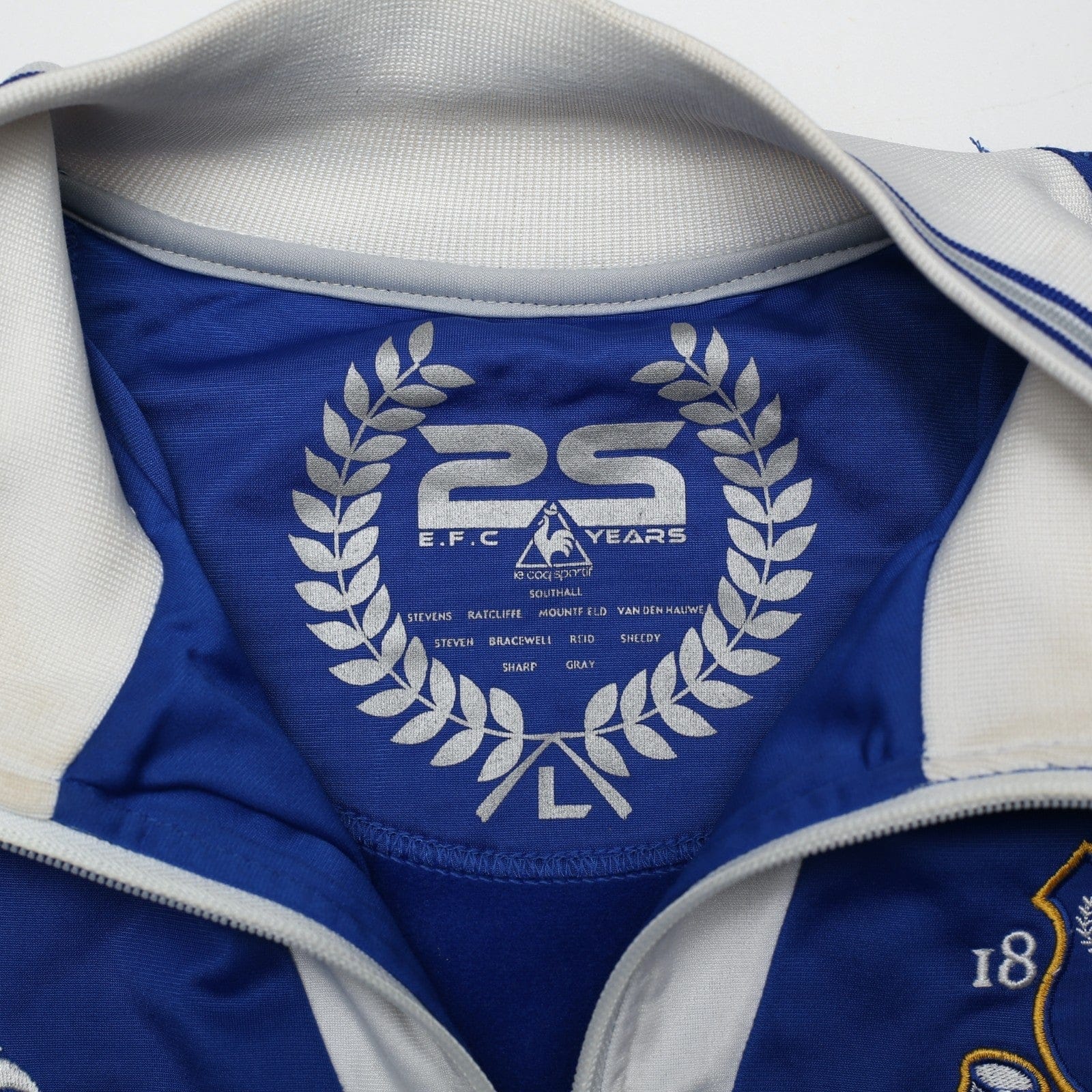 2009/10 Everton Vintage le coq sportif Football Track Top Jacket (L)
