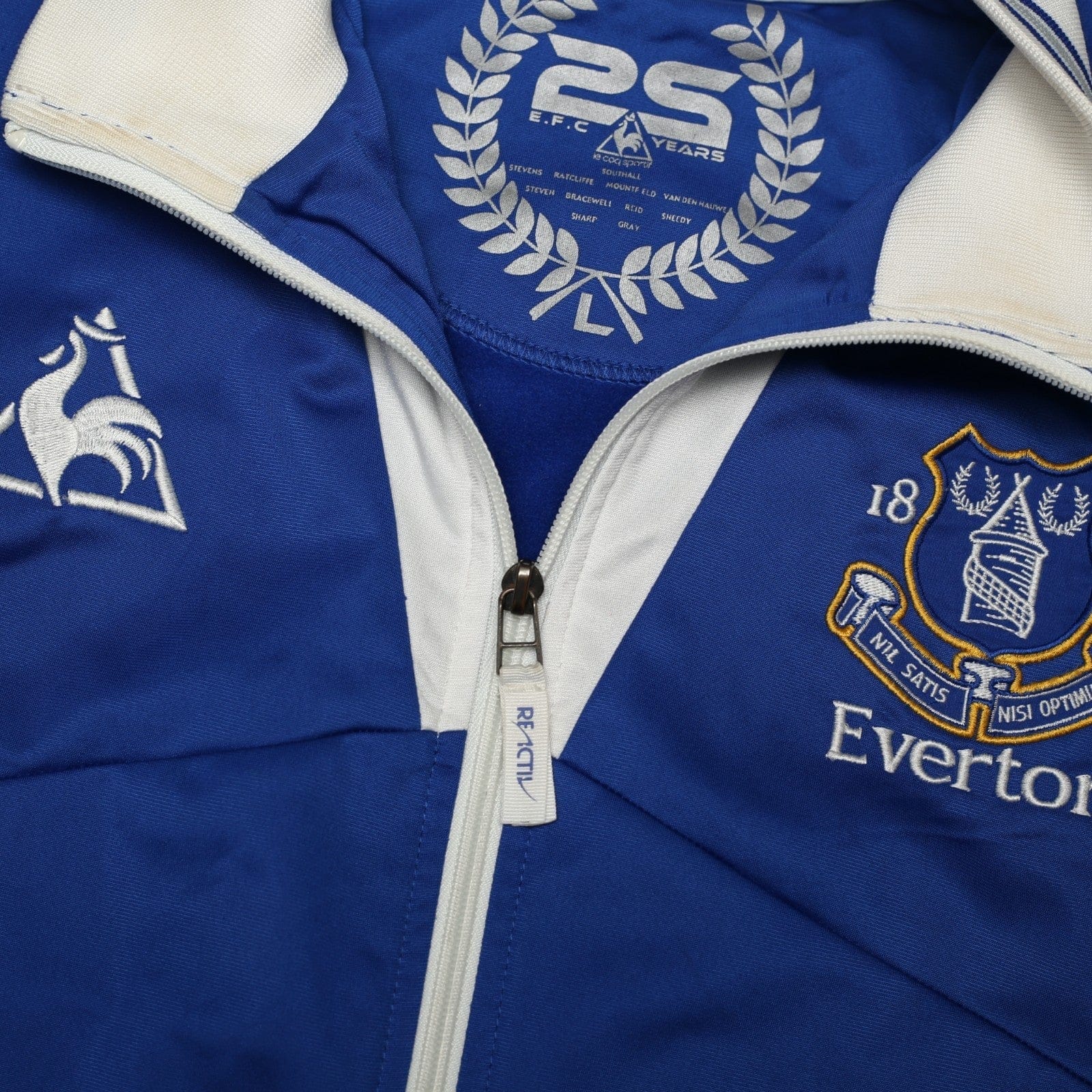 2009/10 Everton Vintage le coq sportif Football Track Top Jacket (L)