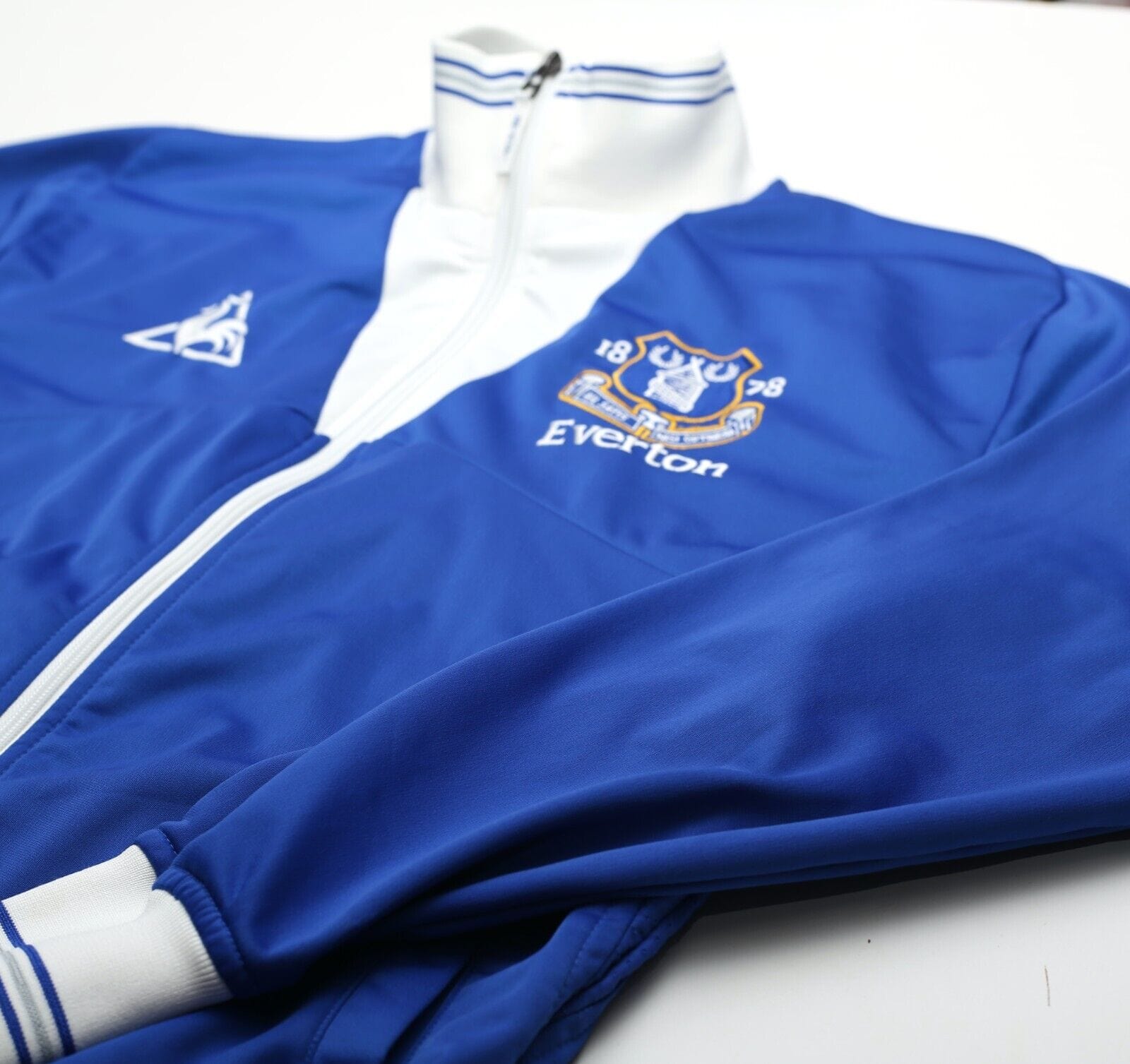 2009/10 EVERTON Vintage le coq sportif Football Track Top (M)