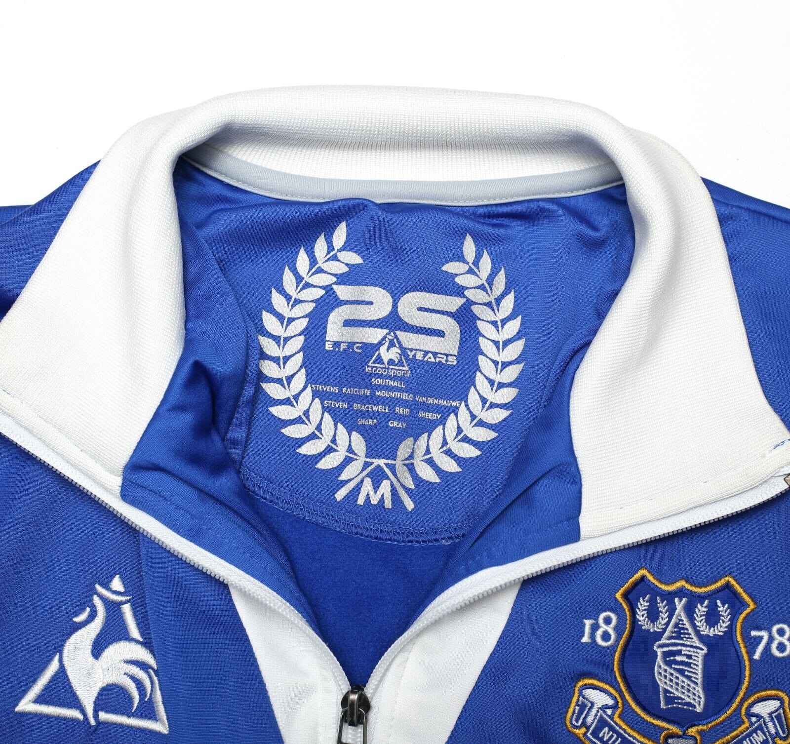 2009/10 EVERTON Vintage le coq sportif Football Track Top (M)