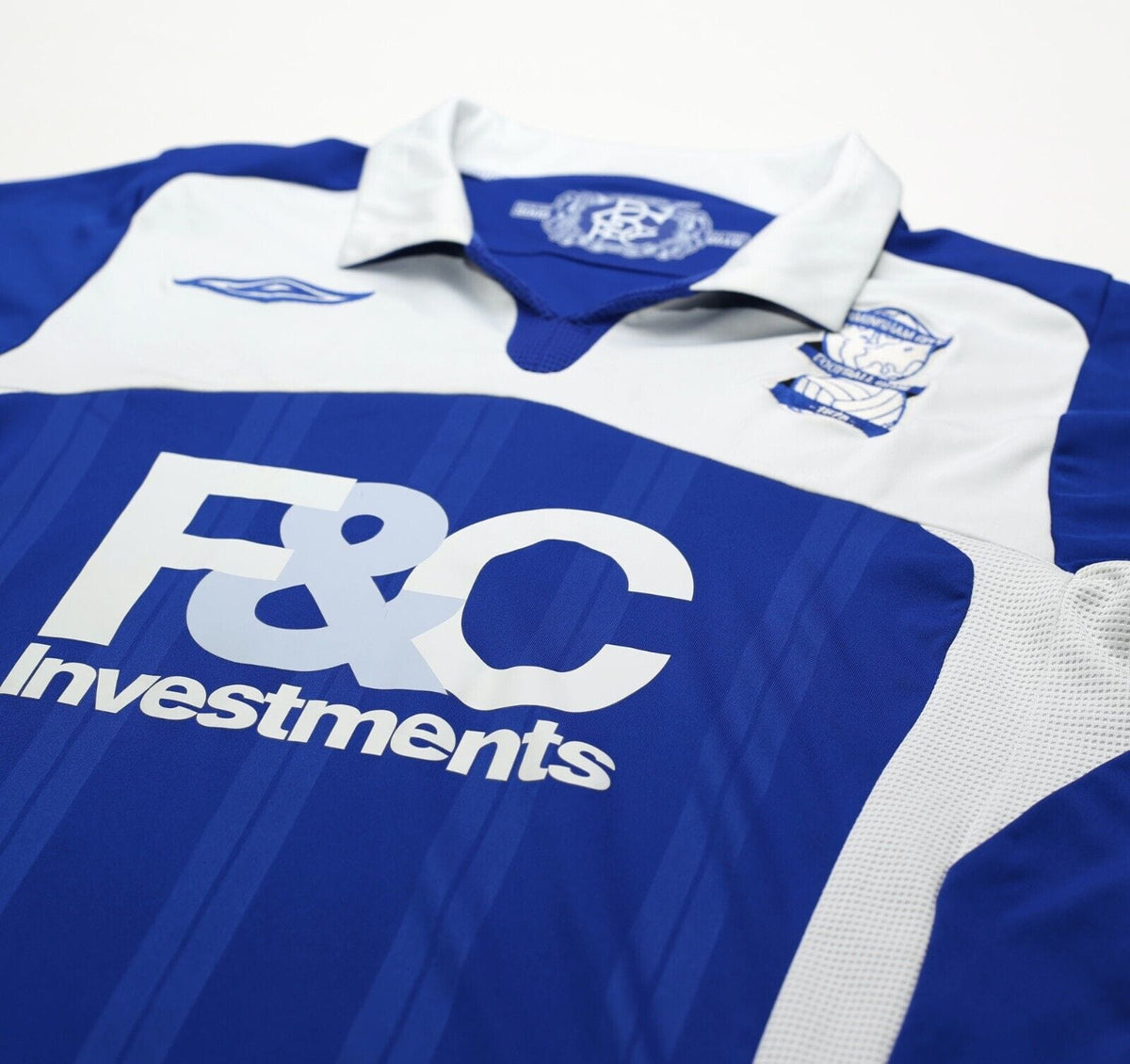 2009/10 LARSSON #7 Birmingham City Vintage Umbro Home Football Shirt (S)