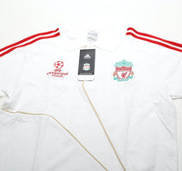 2009/10 LIVERPOOL Vintage adidas Champions League Football Polo Shirt (M) BNWT