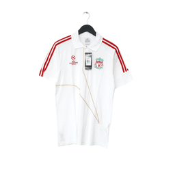 2009/10 LIVERPOOL Vintage adidas Champions League Football Polo Shirt (M) BNWT