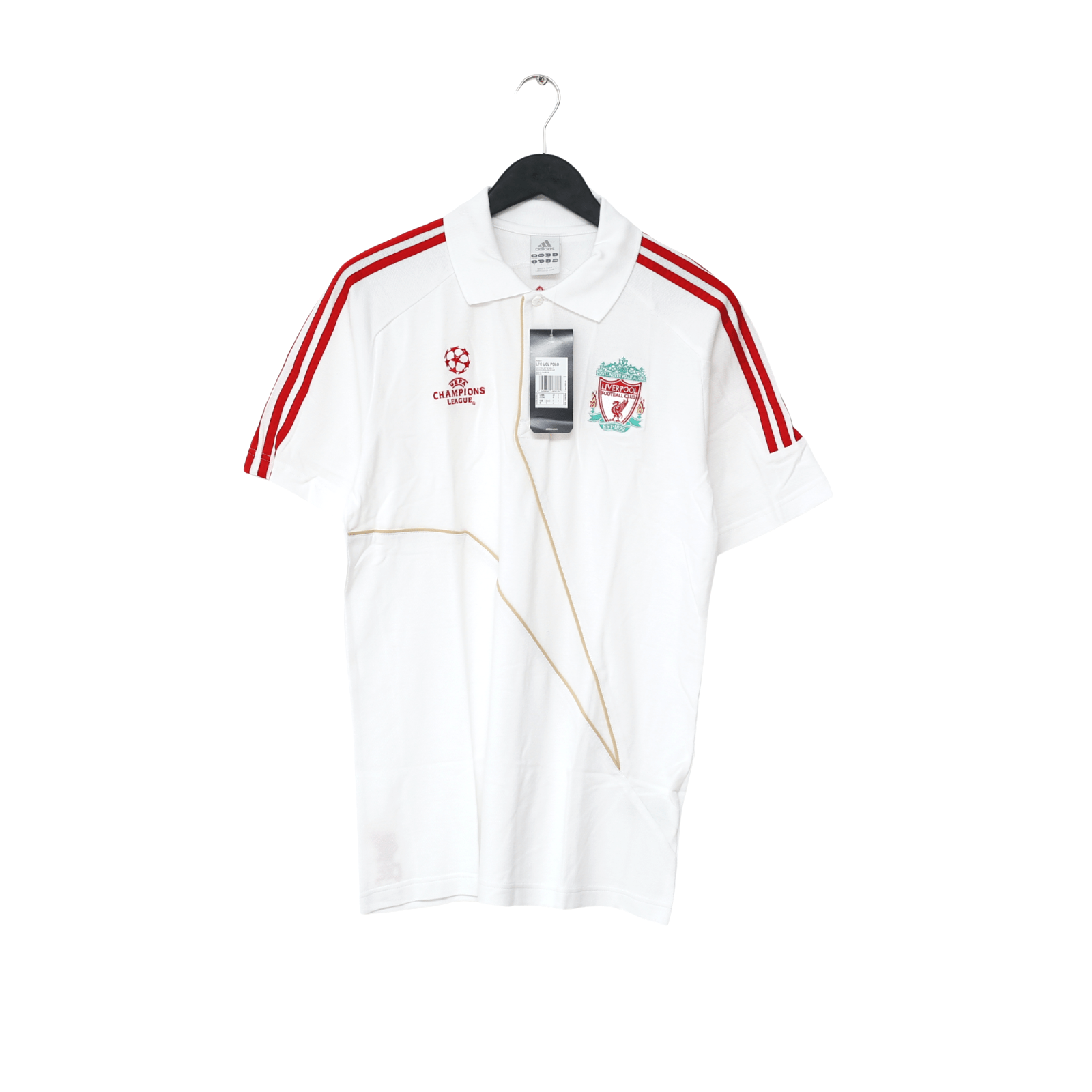 2009/10 LIVERPOOL Vintage adidas Champions League Football Polo Shirt (M) BNWT