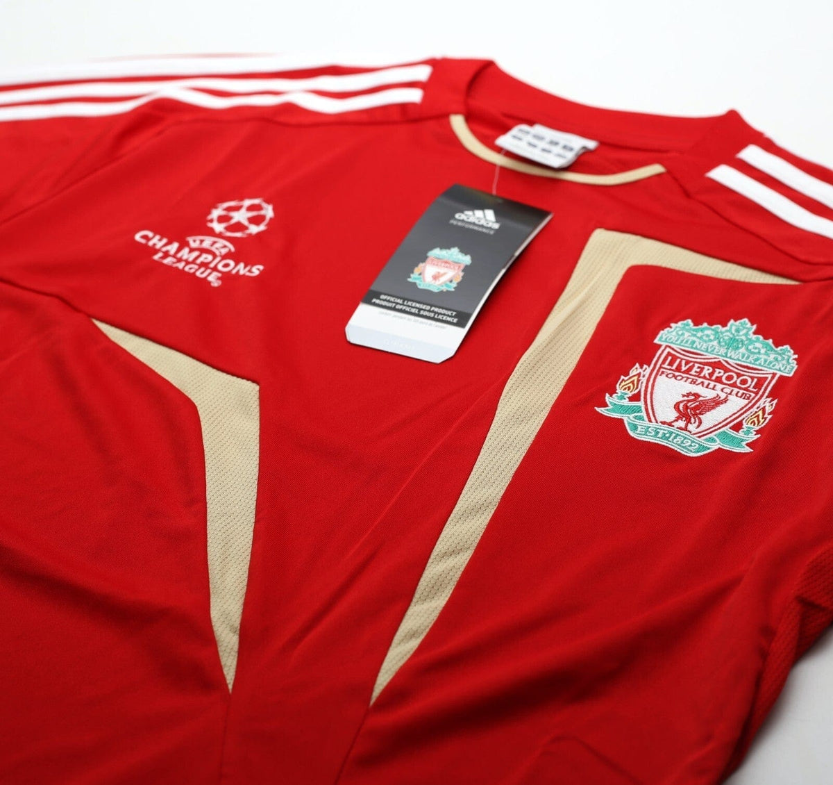 2009/10 LIVERPOOL Vintage adidas Champions League Football Shirt (M) BNWT
