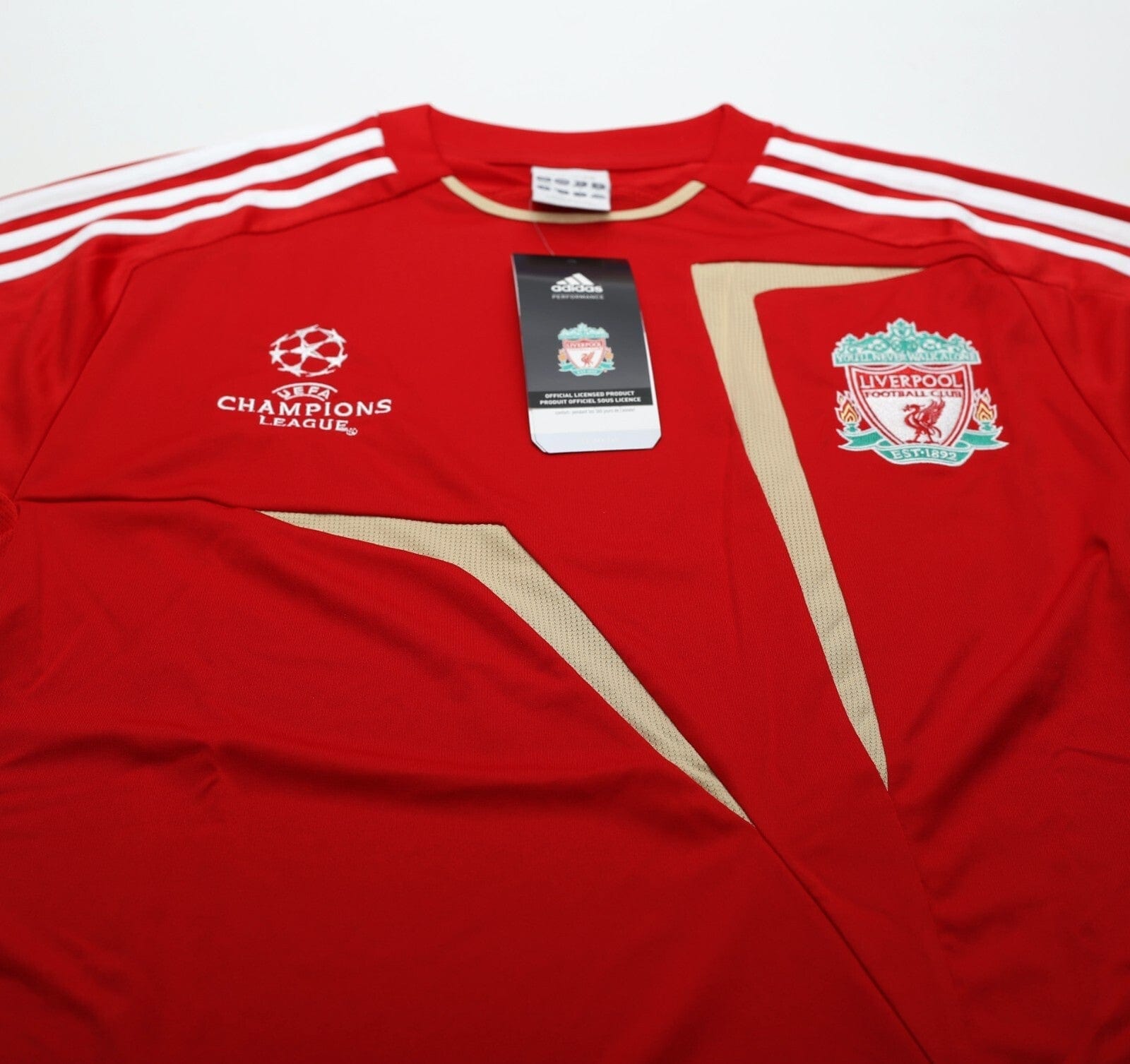 2009/10 LIVERPOOL Vintage adidas Champions League Football Shirt (M) BNWT