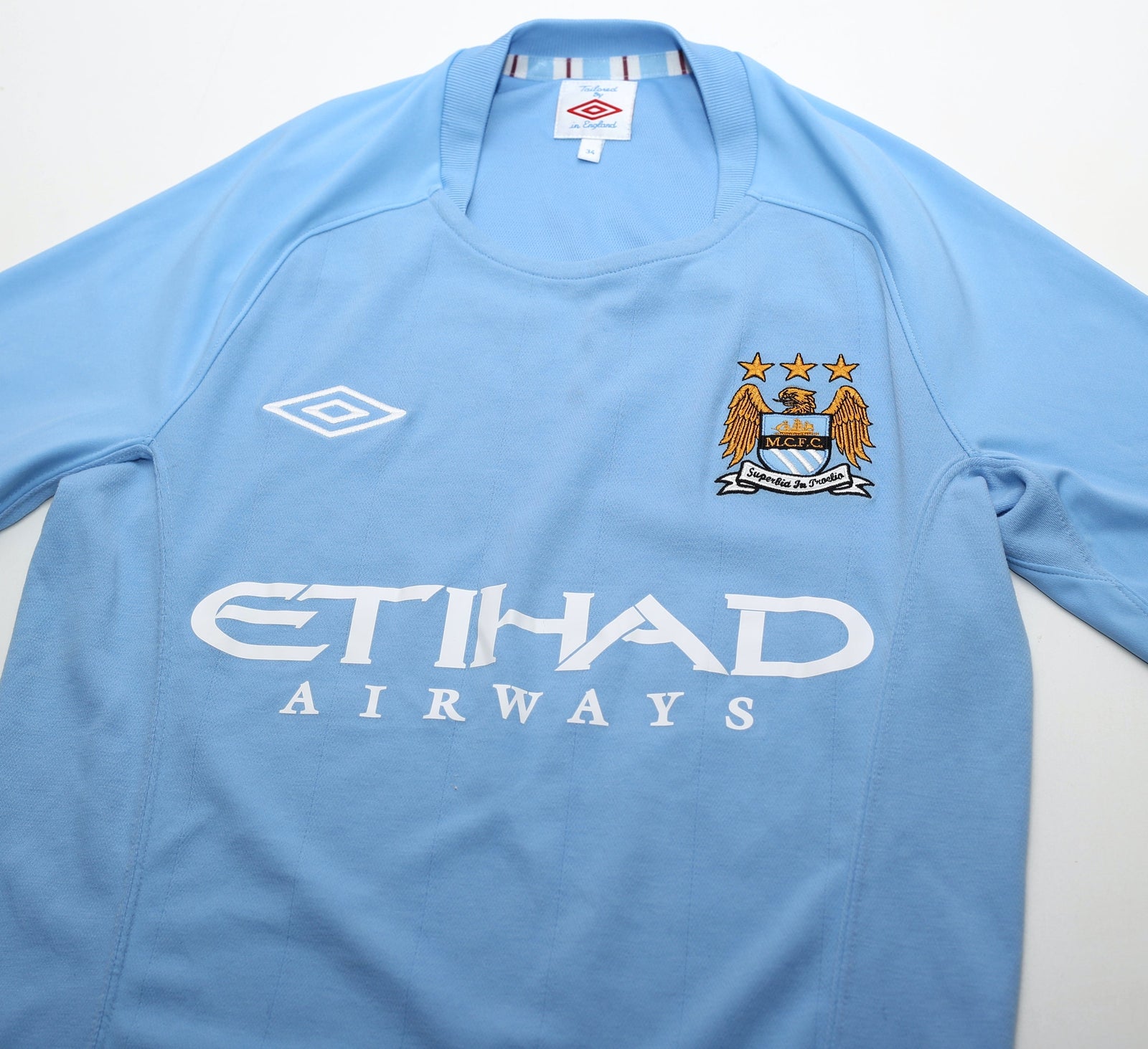 2009/10 MANCHESTER CITY Umbro Home Football Shirt (XS) (34)