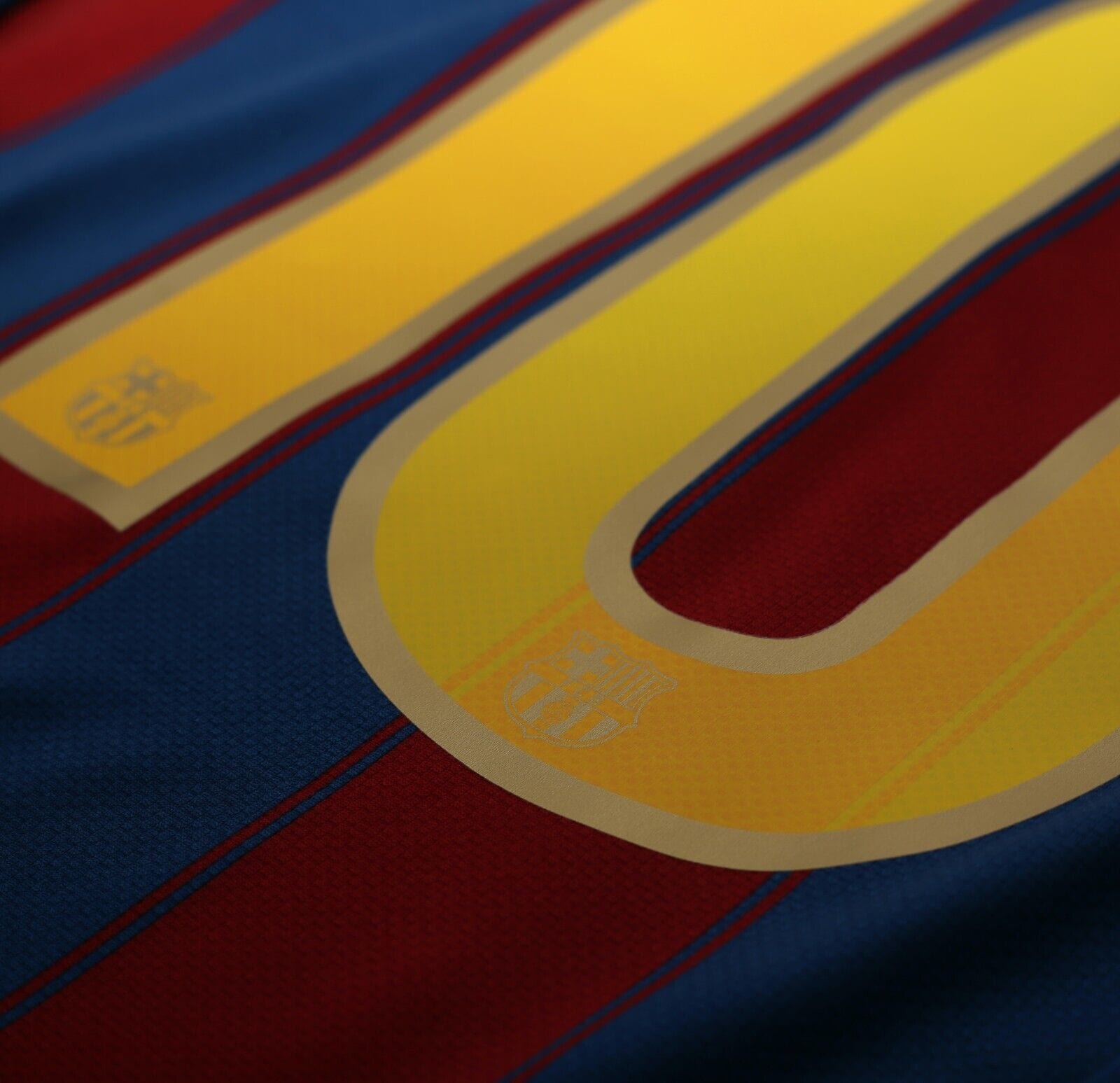 2009/10 MESSI #10 Barcelona Vintage Nike Long Sleeve Home Football Shirt (S)