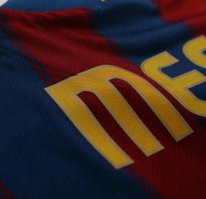 2009/10 MESSI #10 Barcelona Vintage Nike Long Sleeve Home Football Shirt (S)