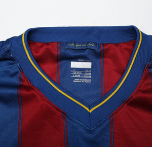 2009/10 MESSI #10 Barcelona Vintage Nike Long Sleeve Home Football Shirt (S)
