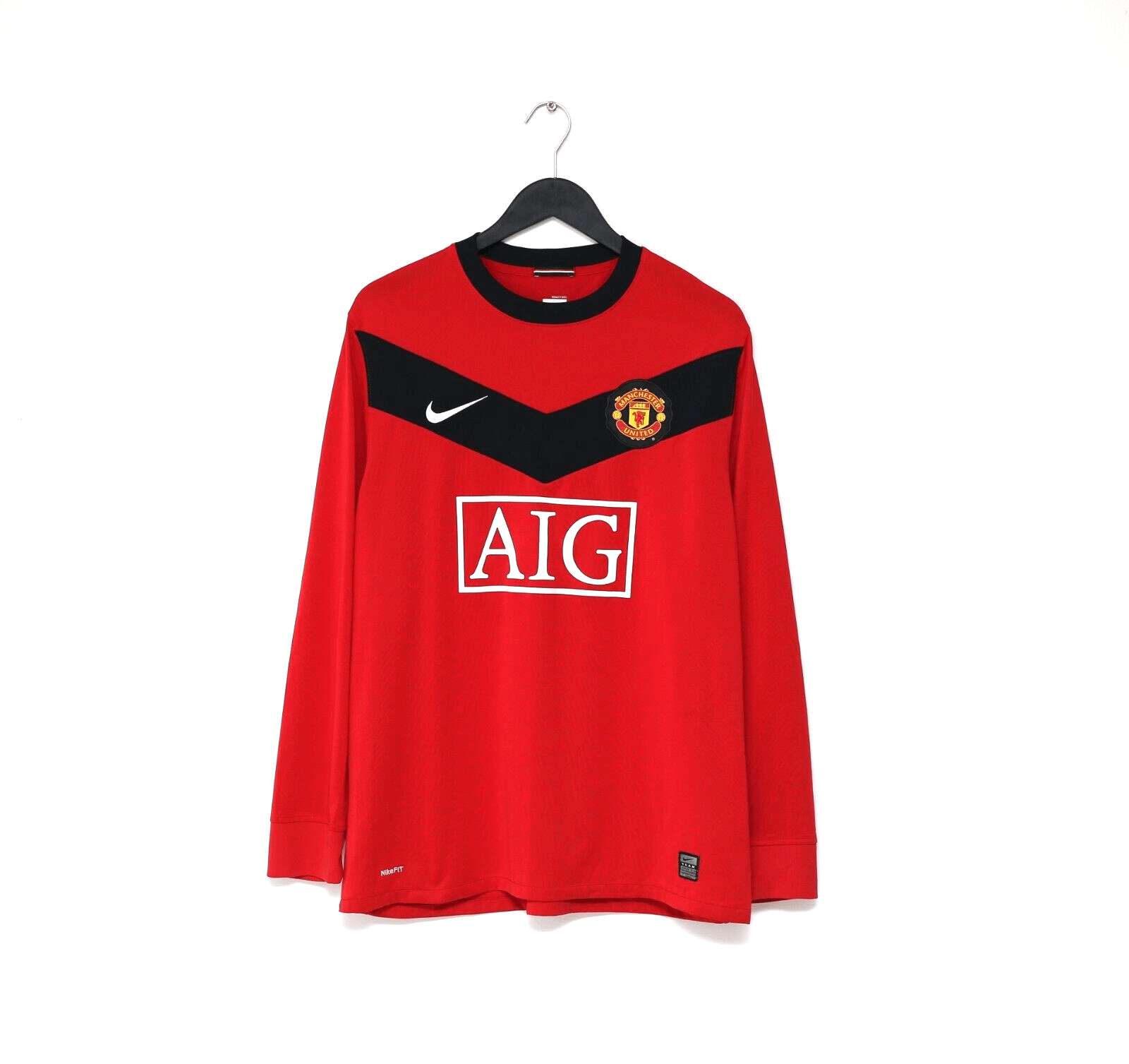 2009/10 NANI #17 Manchester United Vintage Nike L/S Home Football Shirt (L)