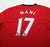 2009/10 NANI #17 Manchester United Vintage Nike L/S Home Football Shirt (L)