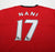 2009/10 NANI #17 Manchester United Vintage Nike L/S Home Football Shirt (L)