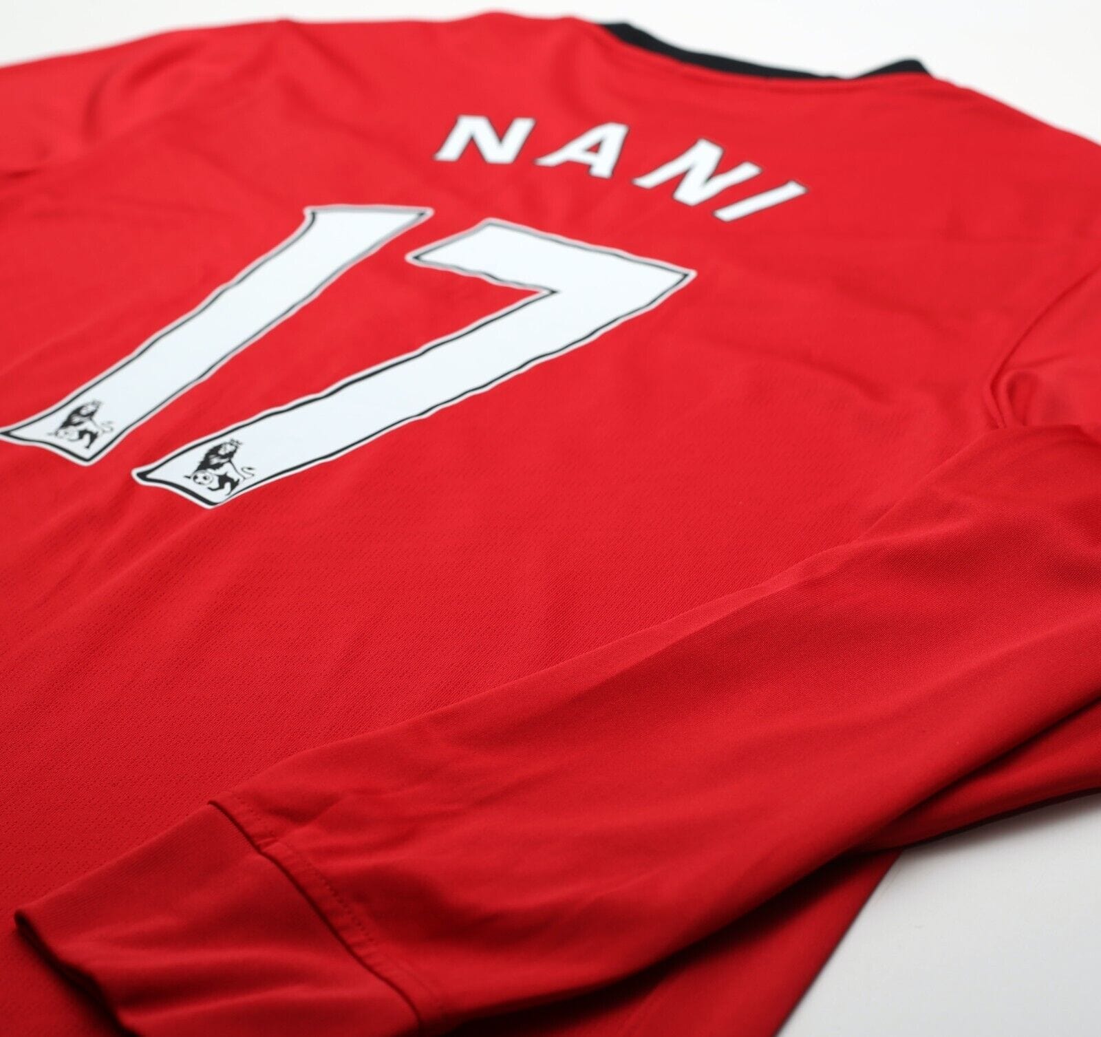 2009/10 NANI #17 Manchester United Vintage Nike L/S Home Football Shirt (L)