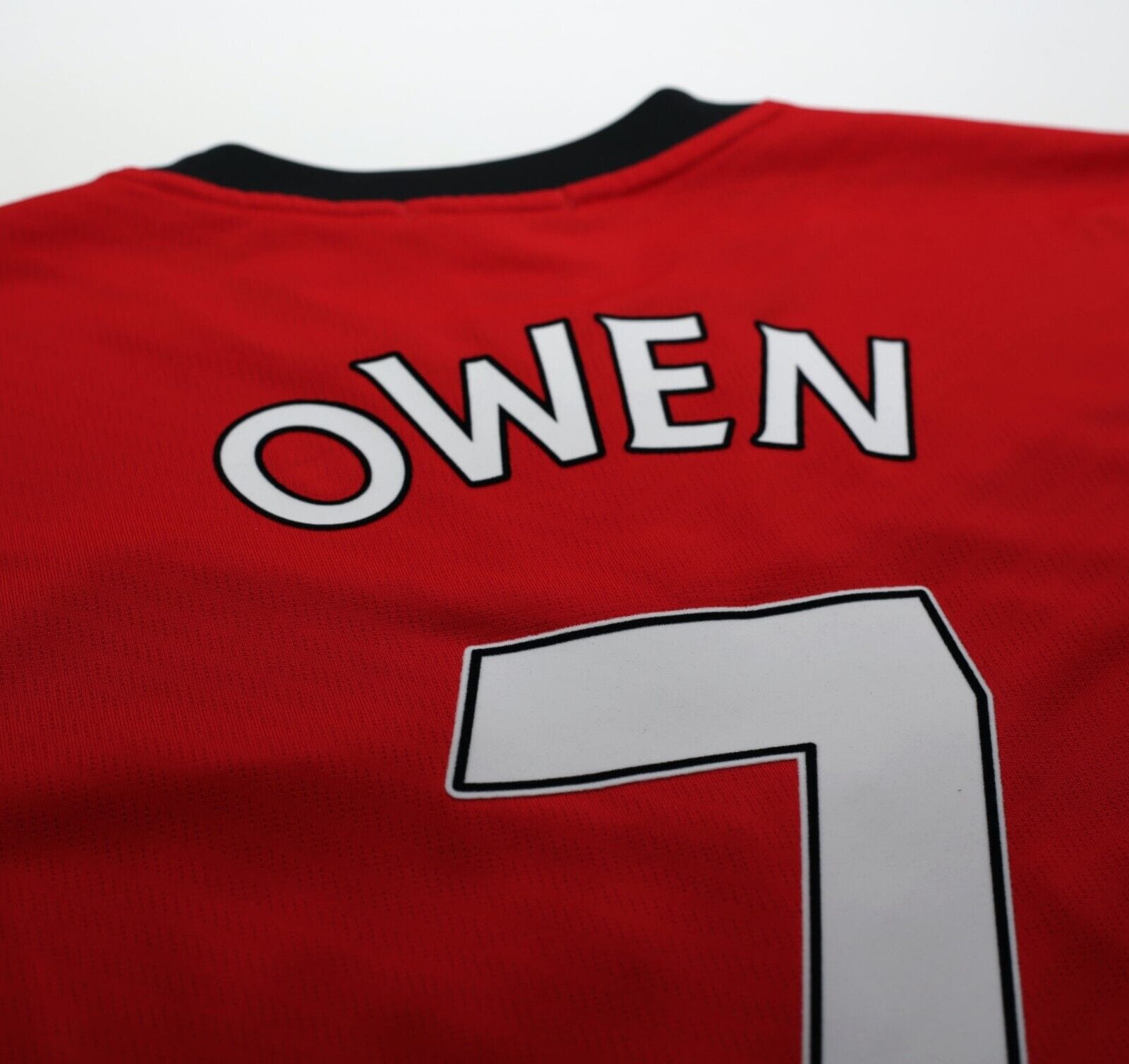 2009/10 OWEN #7 Manchester United Vintage Nike Home Football Shirt (L)