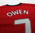 2009/10 OWEN #7 Manchester United Vintage Nike Home Football Shirt (L)