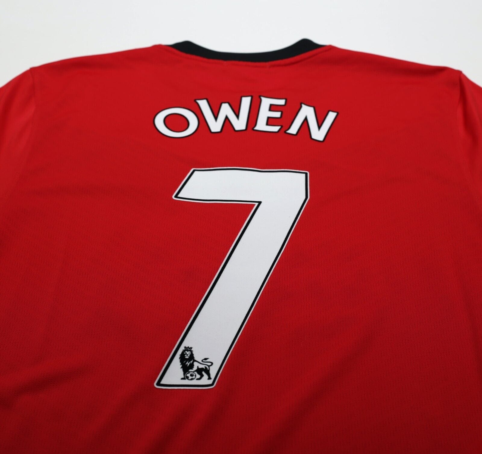 2009/10 OWEN #7 Manchester United Vintage Nike Home Football Shirt (L)