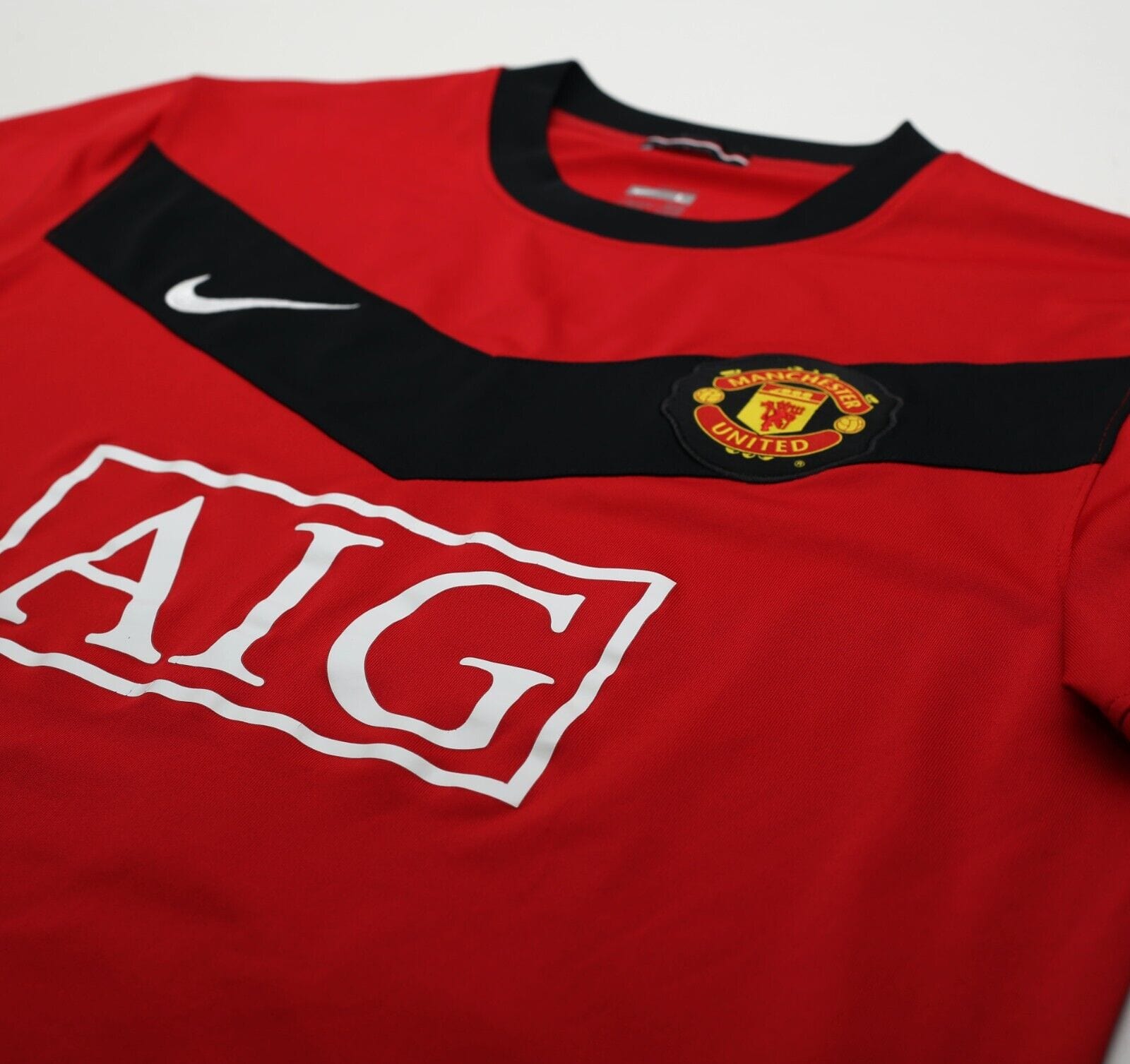 2009/10 OWEN #7 Manchester United Vintage Nike Home Football Shirt (L)