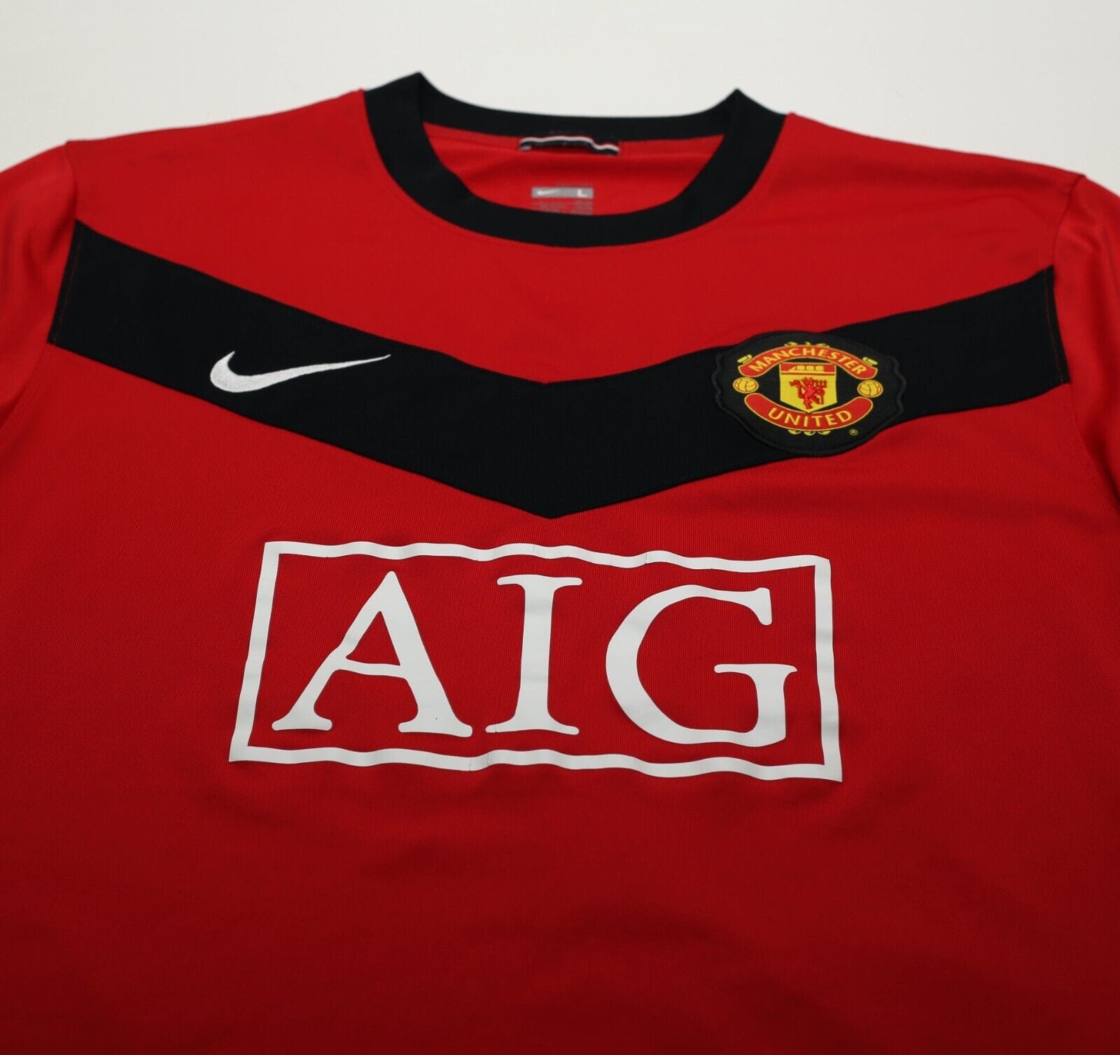 2009/10 OWEN #7 Manchester United Vintage Nike Home Football Shirt (L)