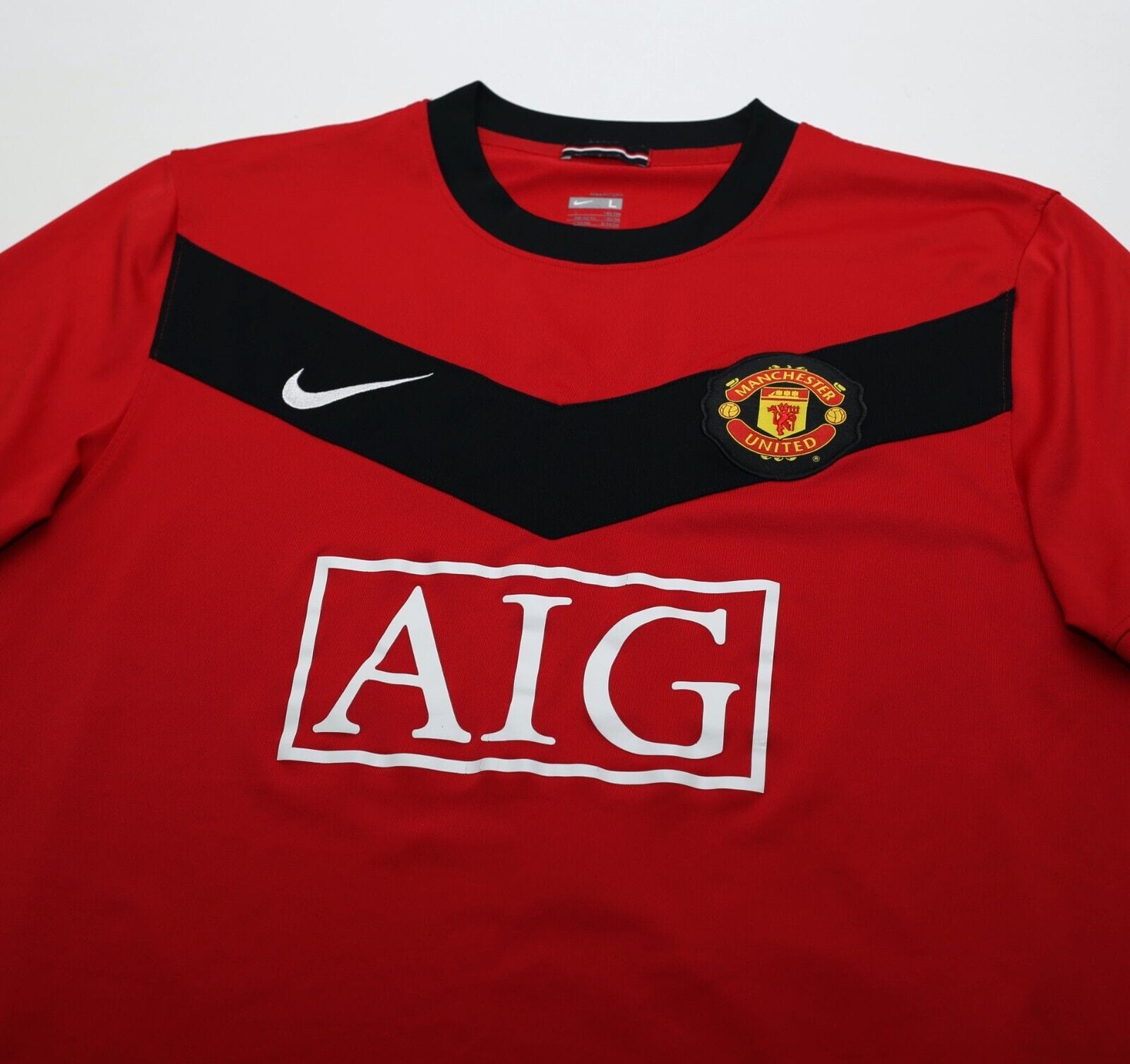 2009/10 OWEN #7 Manchester United Vintage Nike Home Football Shirt (L)