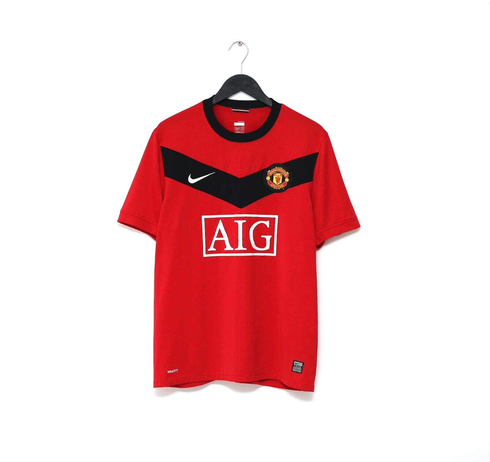 2009/10 OWEN #7 Manchester United Vintage Nike Home Football Shirt (L)