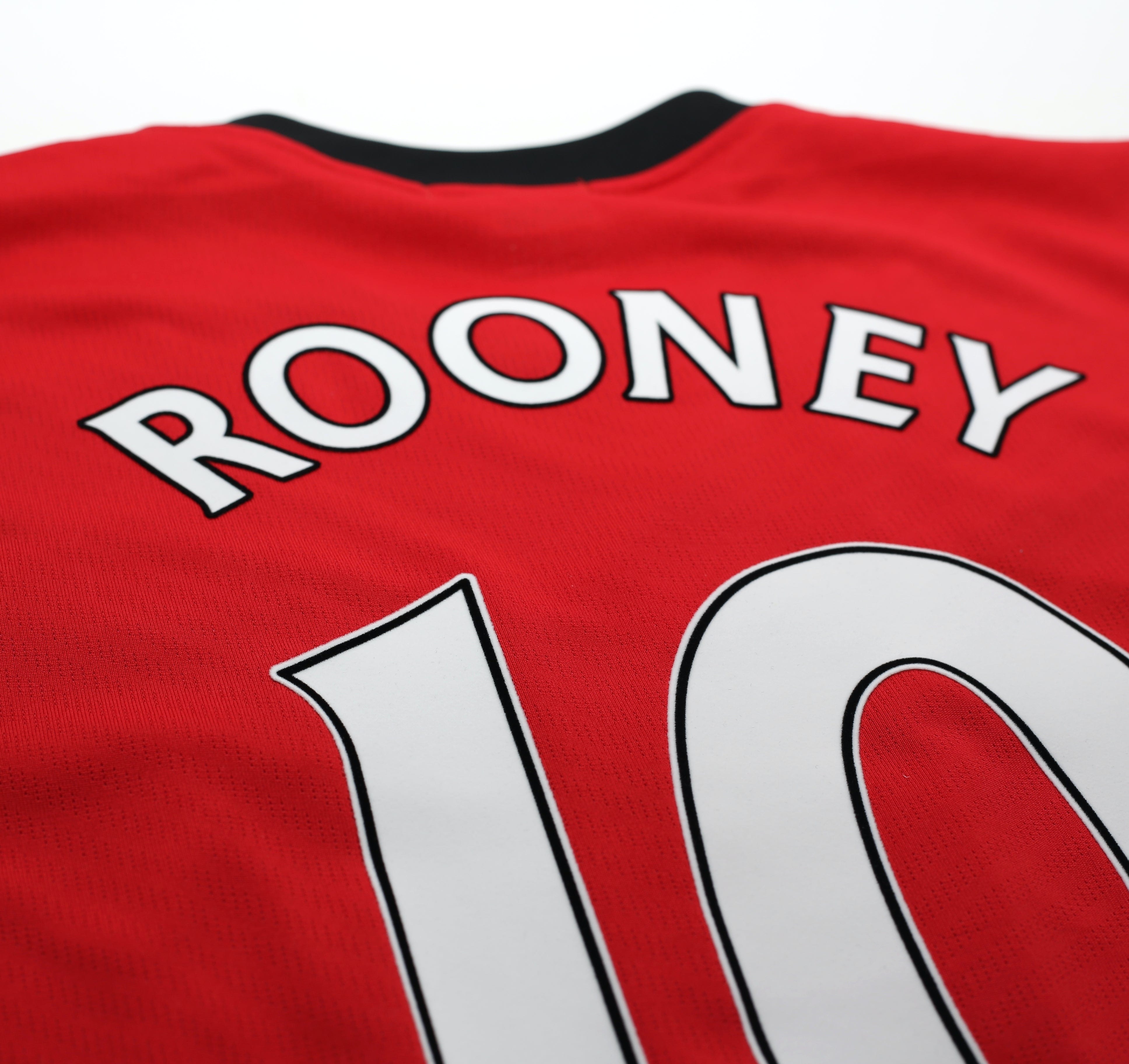 2009/10 ROONEY #10 Manchester United Vintage Nike Home Football Shirt (XXL)