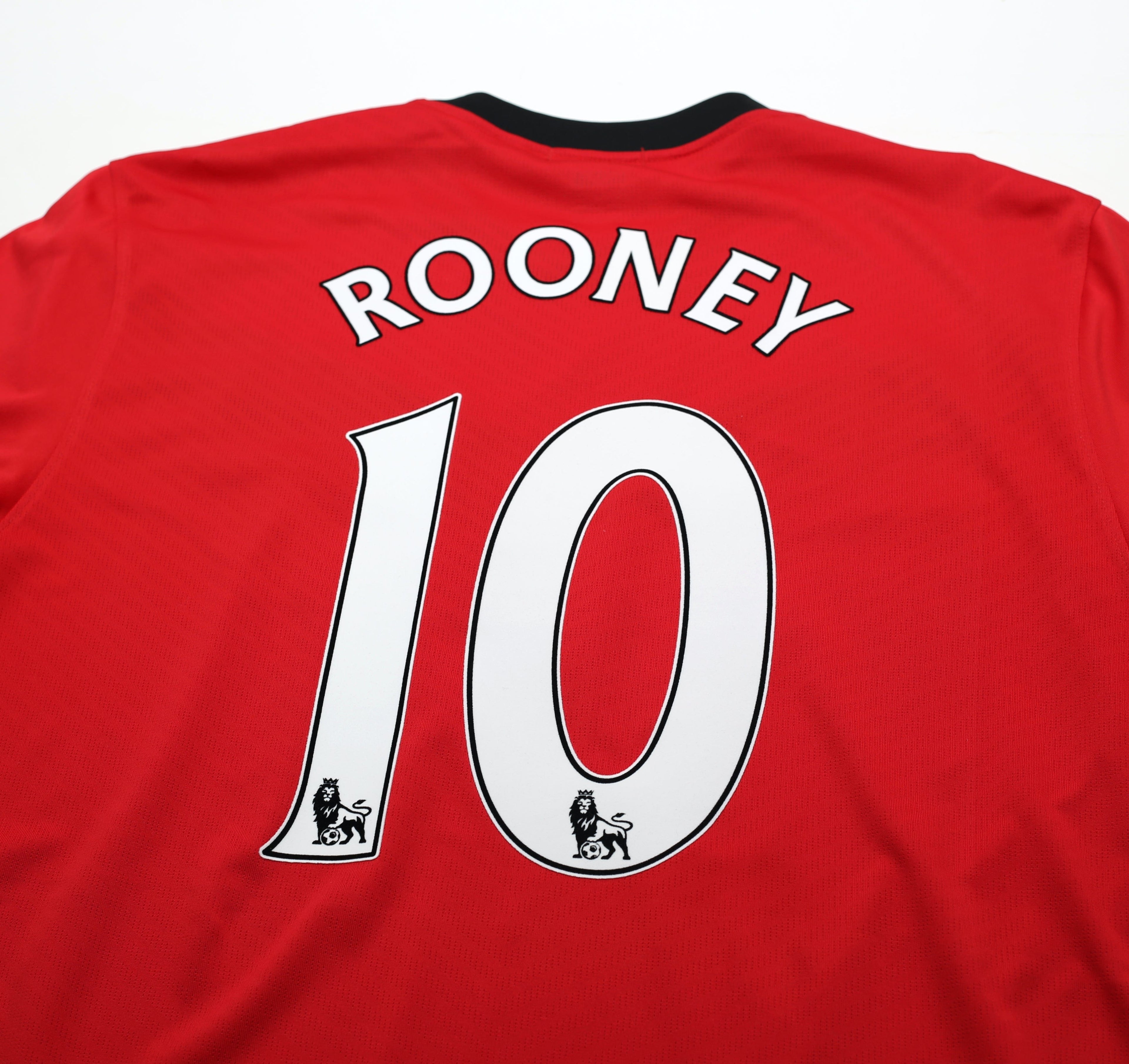 2009/10 ROONEY #10 Manchester United Vintage Nike Home Football Shirt (XXL)
