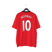 2009/10 ROONEY #10 Manchester United Vintage Nike Home Football Shirt (XXL)