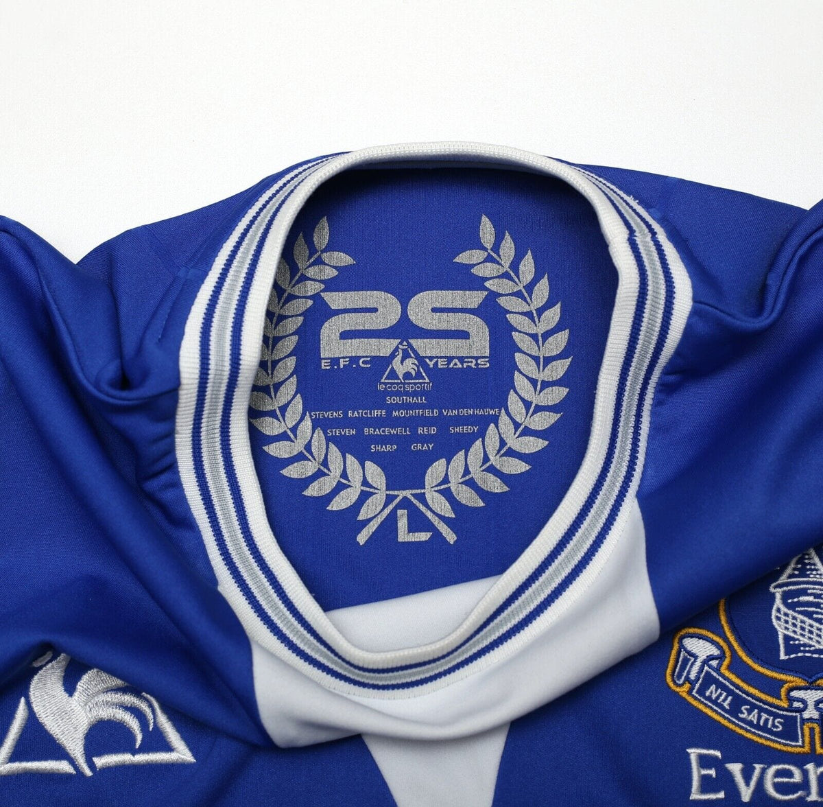 2009/10 SAHA #8 Everton Vintage le coq sportif Home Football Shirt Jersey (L)