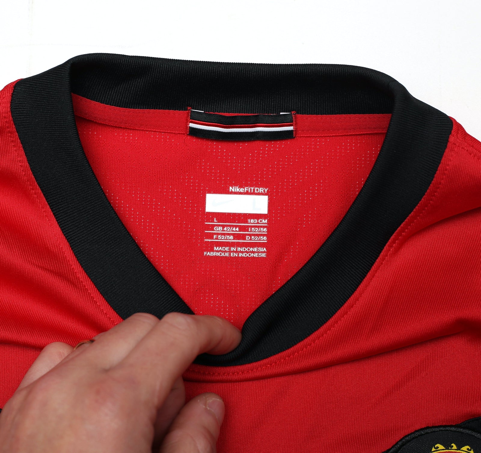 2009/10 SCHOLES #18 Manchester United Vintage Nike Home Football Shirt (L)